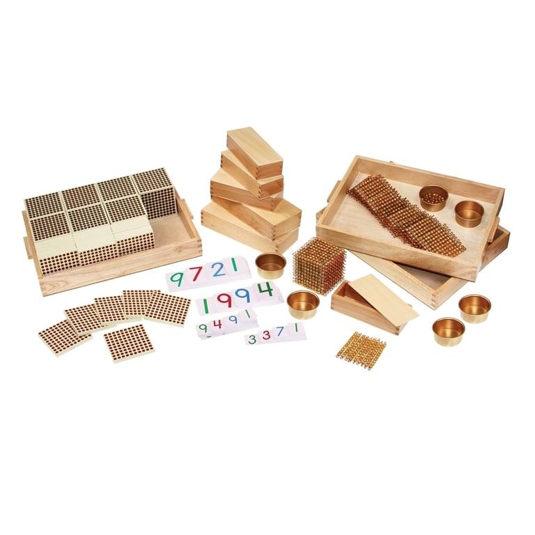 Montessori Alison's Montessori Gouden Kralenmateriaal Complete Set