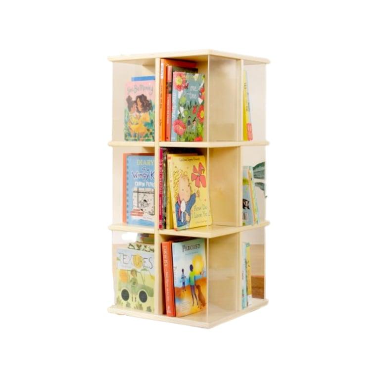 Montessori Guidecraft EdQ Draaibare Boekenkast 3-etages Naturel