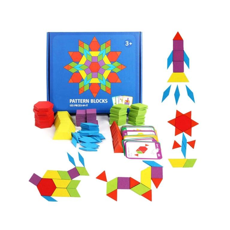 Montessori Clever Toys Box Houten Patroonblokken