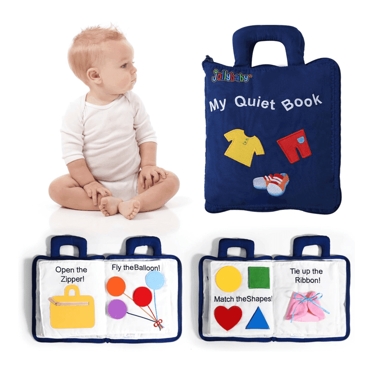 Montessori Jollybaby Baby Zachte Activiteiten Boeke Mijn Stille Boek (Engelstalig)