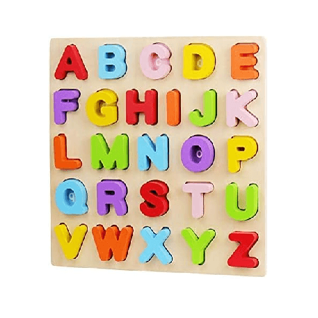 Montessori Wood City Alfabetpuzzel