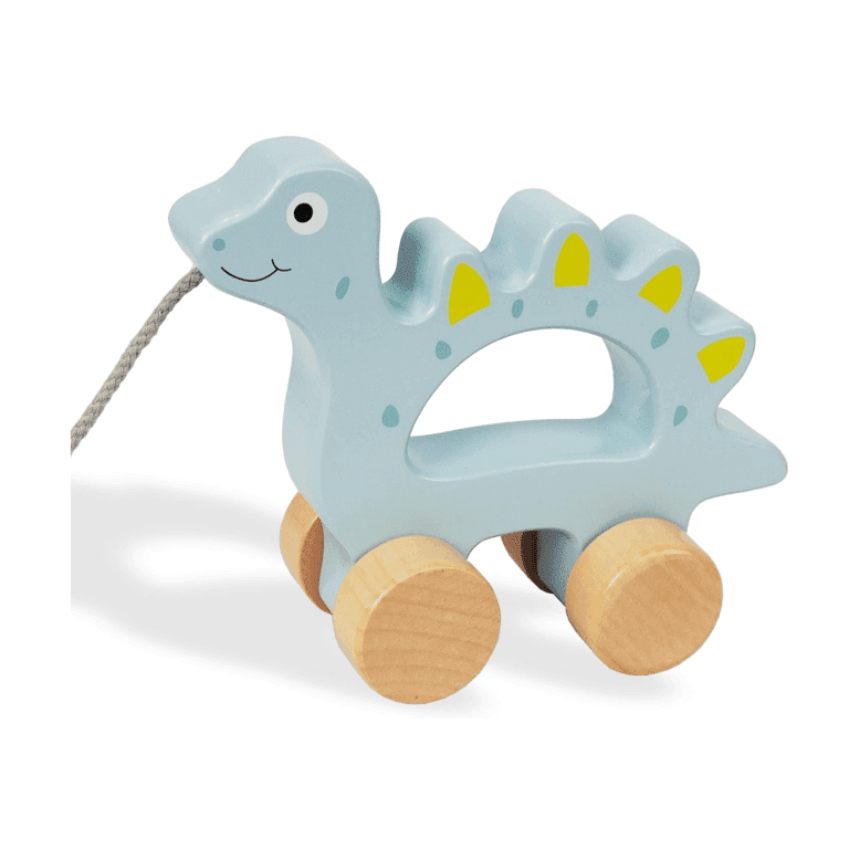 Montessori WoodenEdu Trekspeelgoed Dinosaurus