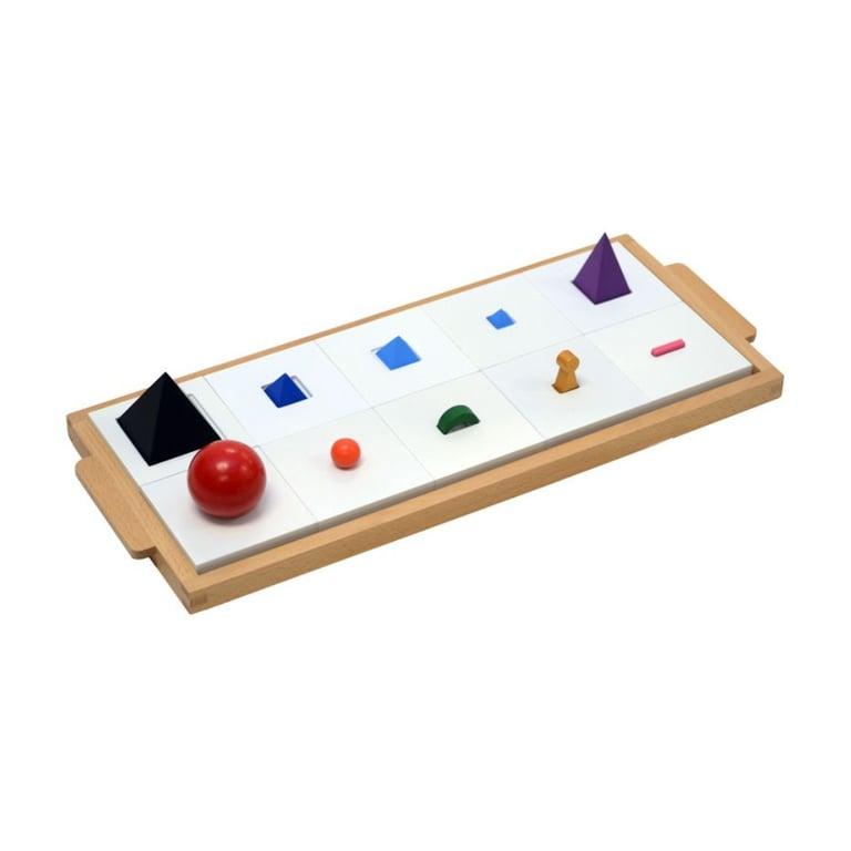 Montessori Kid Advance Montessori 3D Houten Taalsymbolen Set van 10 met Plank