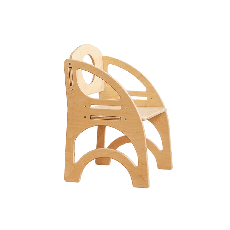 Montessori Wood and Hearts Armchair