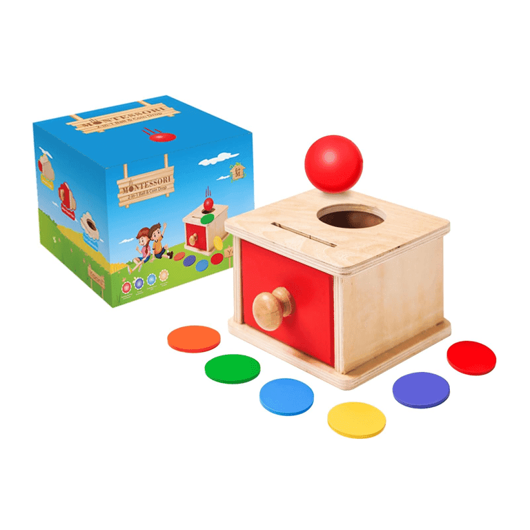 Montessori Yaani 2-in-1 Ball and Coin Drop Box