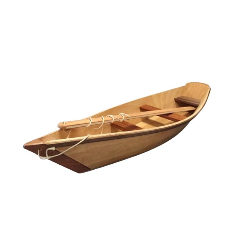 Montessori JoyToyBoatShop Houten Speelgoedboot met Speelstok en Koord