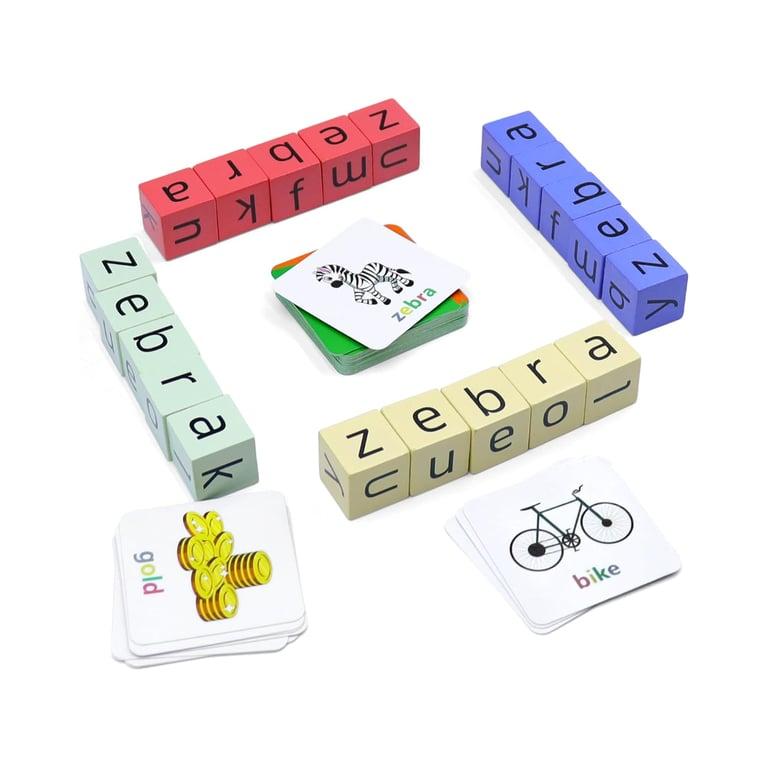 Montessori Humerry Woordspel Houten Kruiswoord Raadsel Spelling Puzzel (Engelstalig)