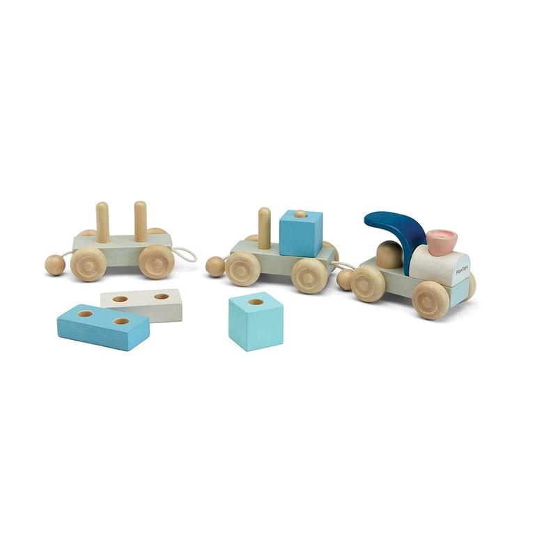 Montessori Plan Toys Stapeltrein Trio Boomgaard