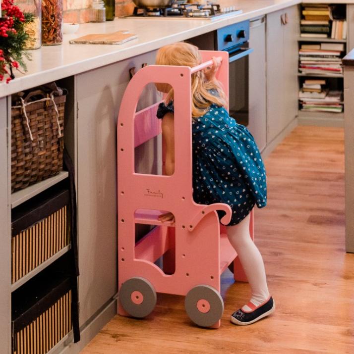 Montessori Family SCL Verstelbare Trolley Leertoren Roze