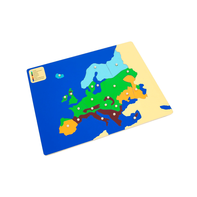 Montessori Alison's Montessori Biomen Puzzel Kaart van Europa