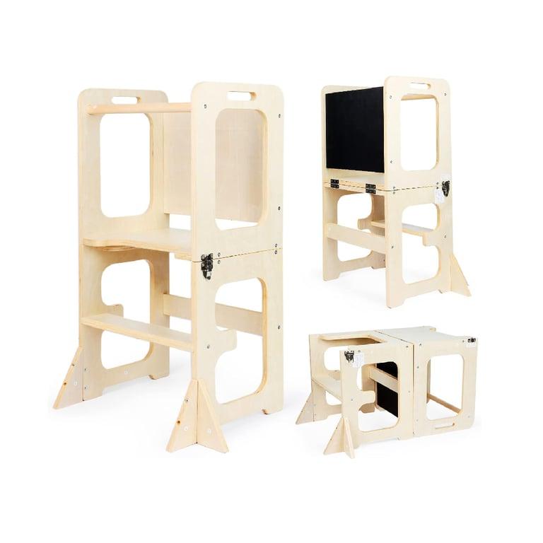 Montessori Asweets 4-in-1 Convertible Learning Tower Wood