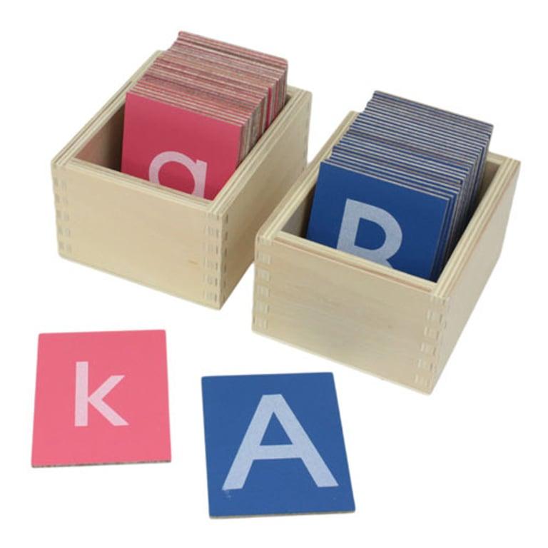 Montessori Thinkamajigs Kleine en Hoofdletters van Schuurpapier Print