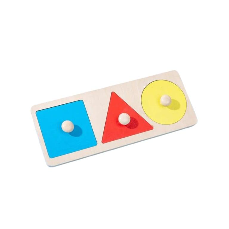 Montessori Seaside-Montessori Geometrische Puzzel 3 Delige Rechthoekige Puzzel