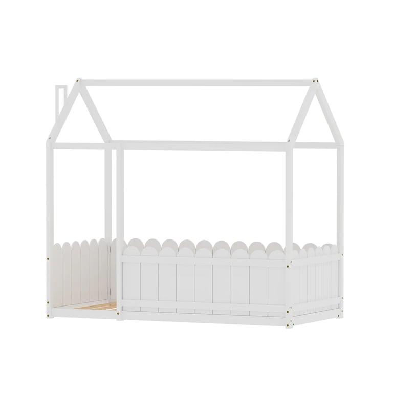 Montessori Artiss Bedframe Huis Eenpersoons Wit Kori