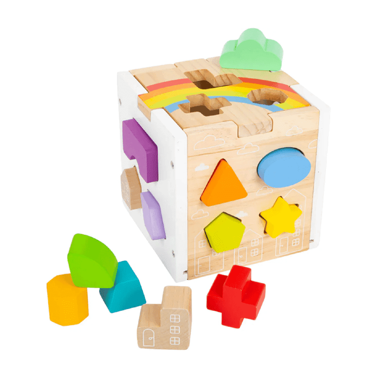 Montessori Small Foot Regenboog Kubussen