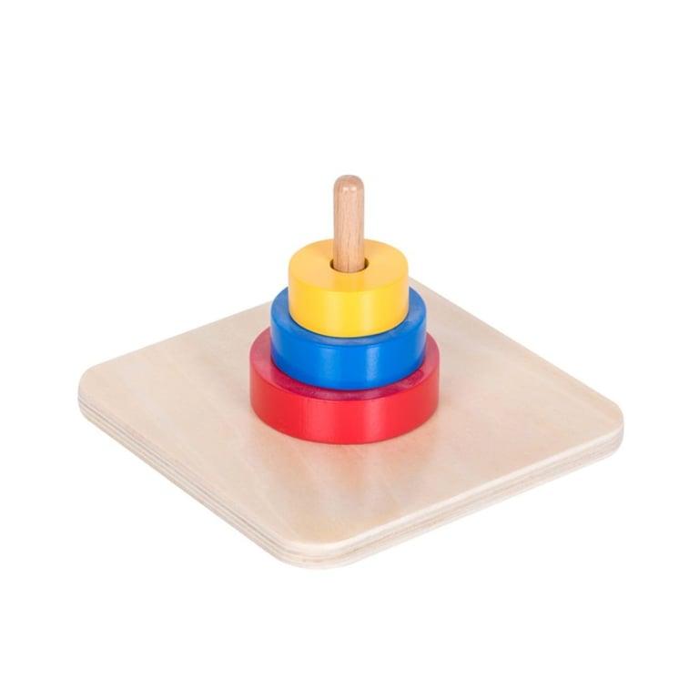 Montessori Montessori Outlet 3 Gekleurde Ringen op Verticale Deuvel