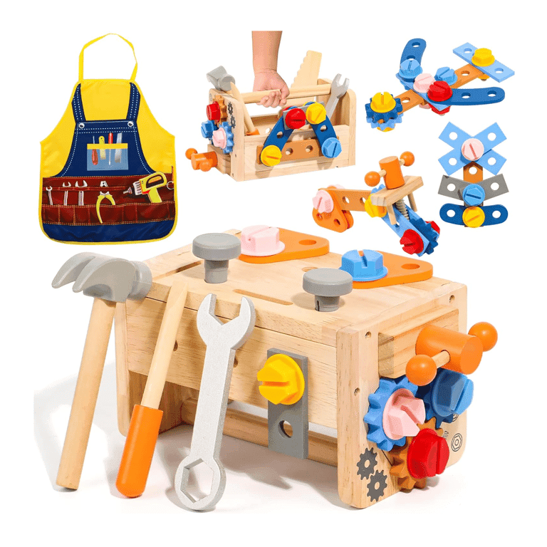 Montessori TONZE Gereedschap Set voor Kinderen met Schort