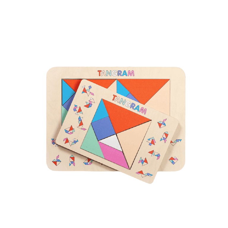 Montessori Fistik Puzzels Tangram Puzzel Pastel Klein Tangram Alleen