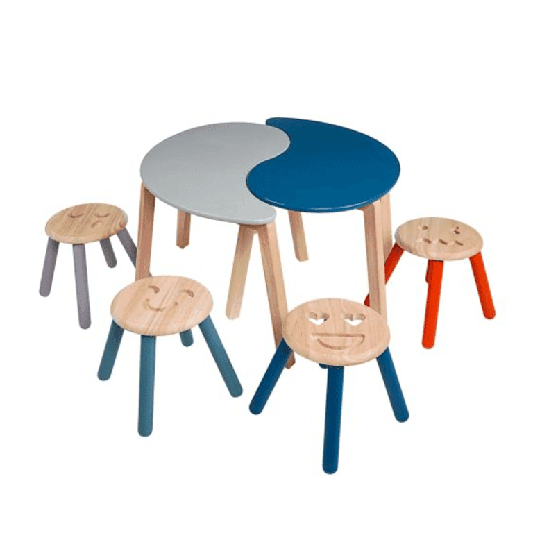 Montessori Excellerations® Set van 4 Emotion Krukjes en 2 Tafels