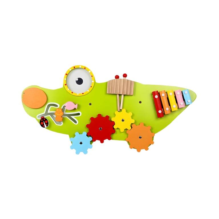 Montessori Dnseviul Crocodile Sensory Activity Wall Busy Board