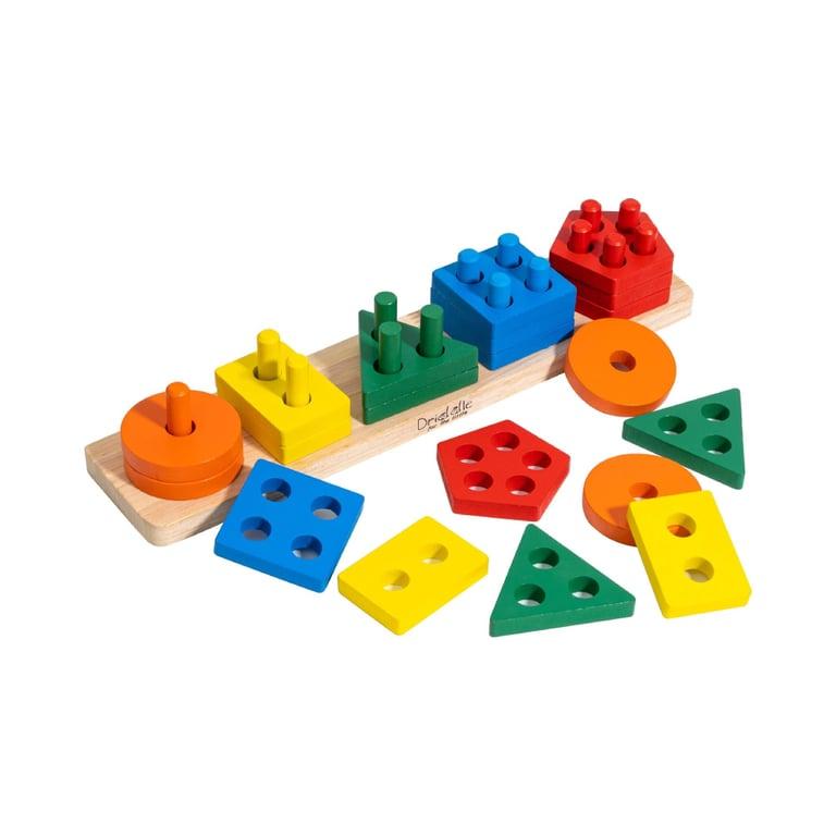 Montessori Driddle4Little Houten Sorteer en Stapel Speelgoed