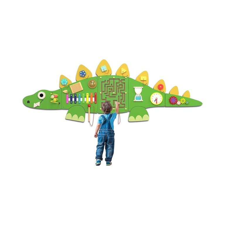 Montessori CXQ Stegosaurus Wand Activiteitenbord 152,4 cm