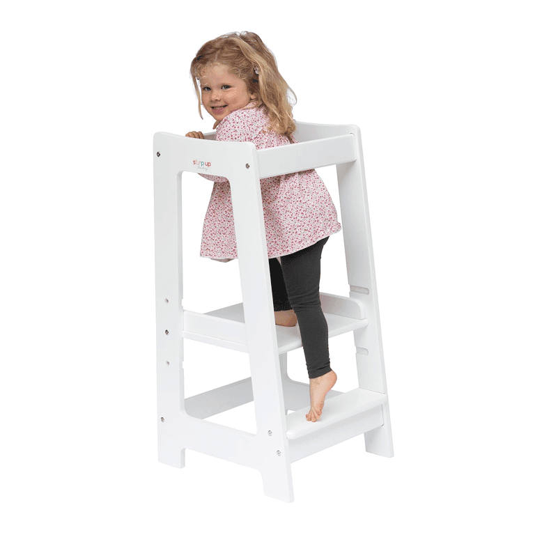 Montessori Stepup Baby Kleuter Toren Wit