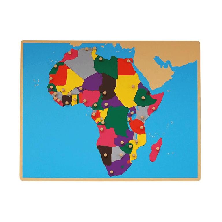 Montessori Kid Advance Montessori Puzzelkaart van Afrika