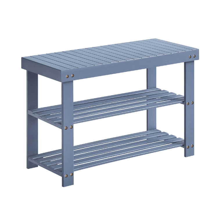 Montessori Songmics Schoenenbank 3 Planken Grijs