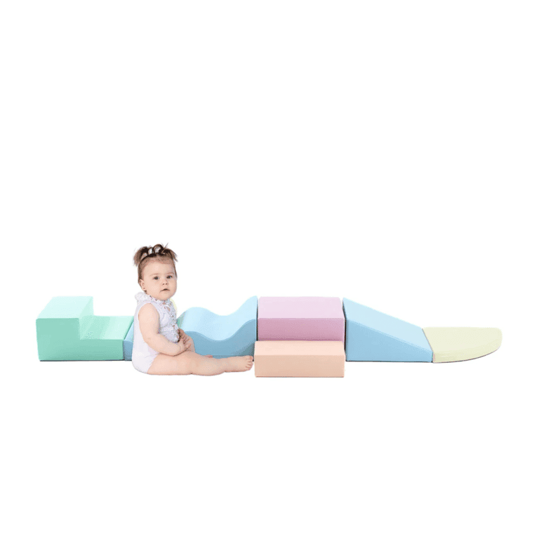 Montessori Iglu Zachte Speelset Ontdekkingsreiziger met Wig Licht Pastel