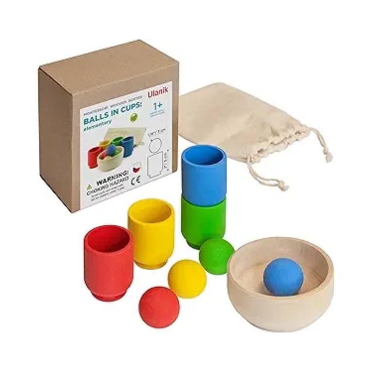 Montessori Ulanik Ballen in Kopjes Kleur Sorteerspellen Klein