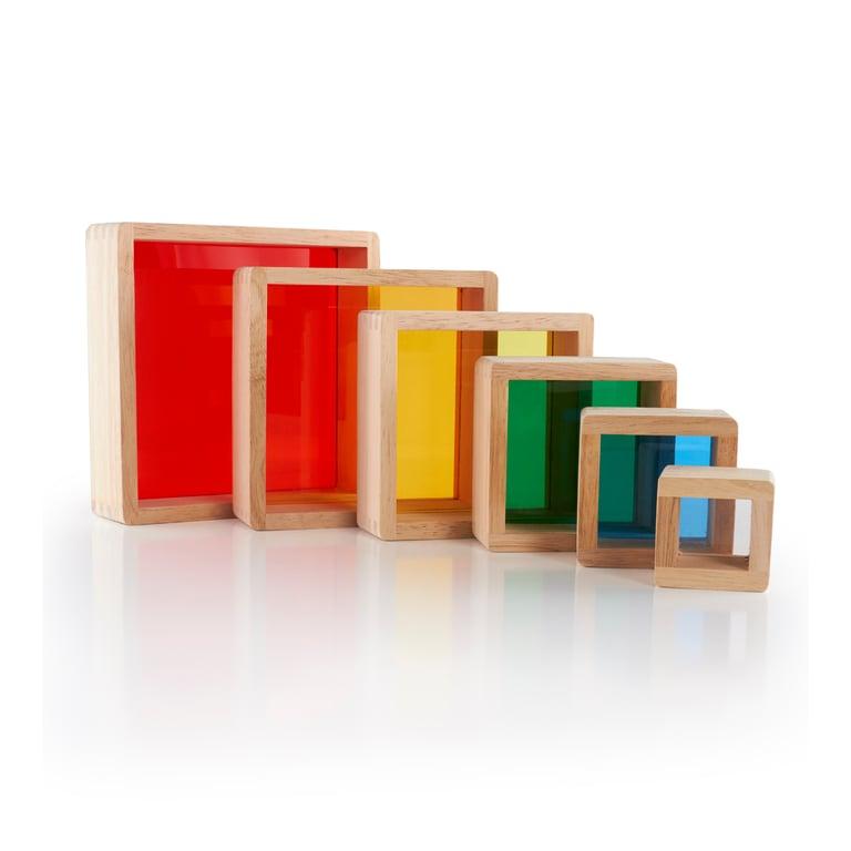 Montessori Guidecraft Stapel Regenboog Piramide