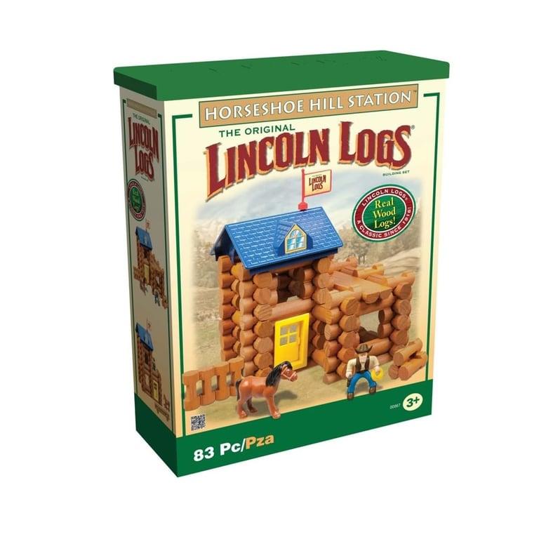 Montessori Lincoln Logs Paarden Hoefijzer Heuvel Huis Bouw Set