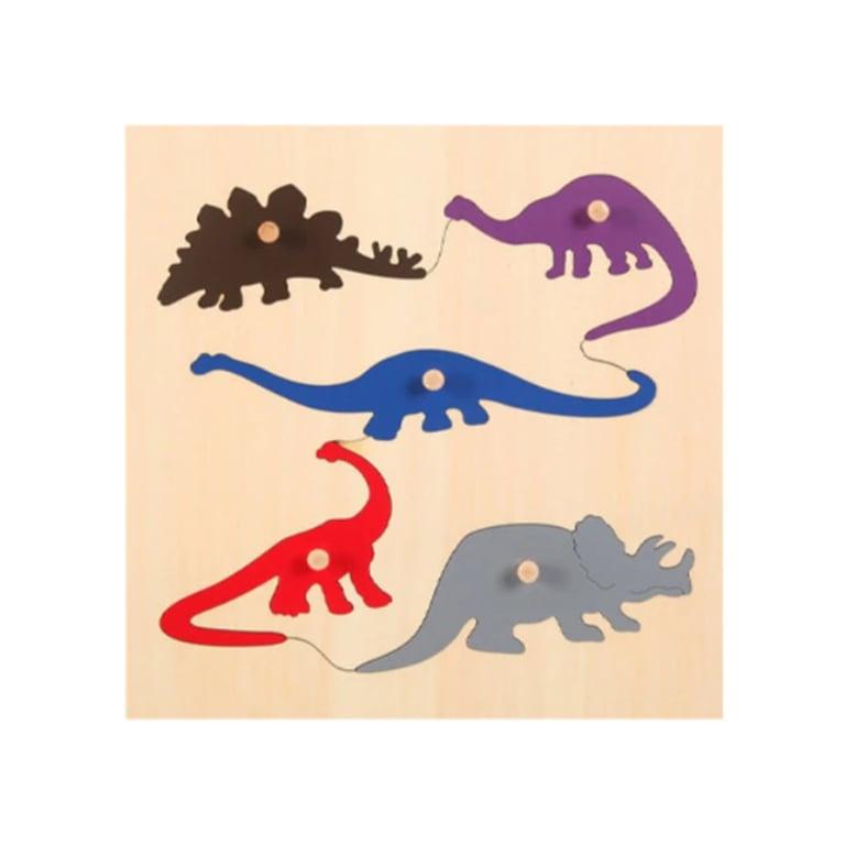 Montessori BippityBoppityBoo Houten Trek Puzzels Dinosaurus