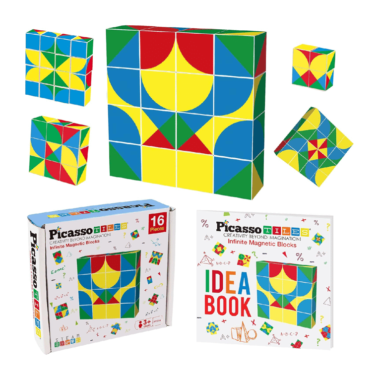 Montessori PicassoTiles Magnetische Kubus Puzzel Geometrie