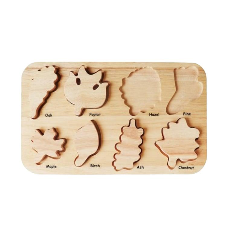 Montessori HainiHandmadeToys Houten Blad Puzzel