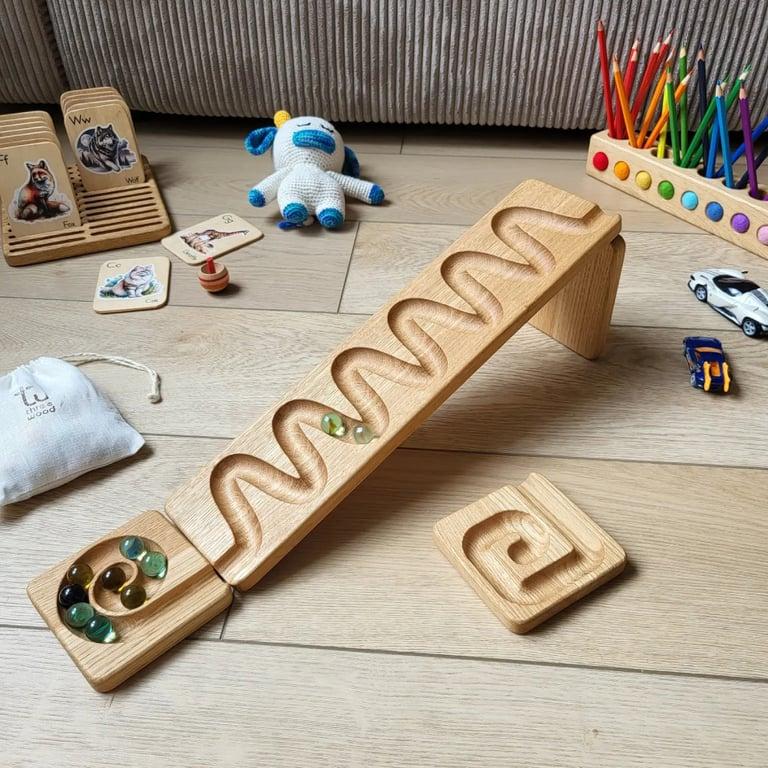 Montessori THREEWOOD Knikkerbaan Waterval