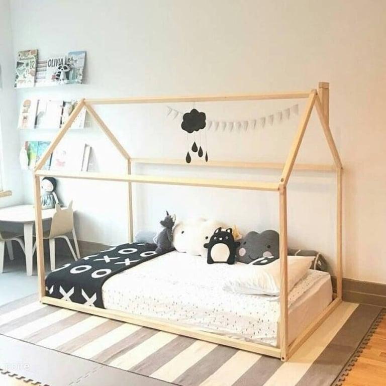 Montessori Montessori House Bed Huisframe Tweepersoons Berkenhout