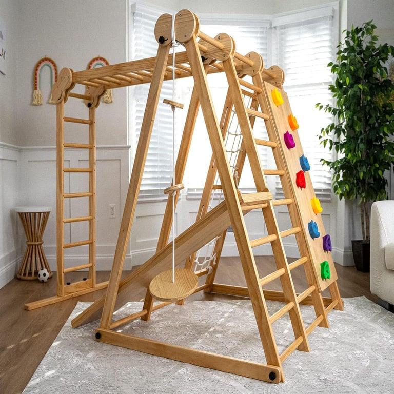 Montessori Avenlur Chestnut 8-in-1 Groot Opvouwbaar Speelset Natuurlijk Binnen