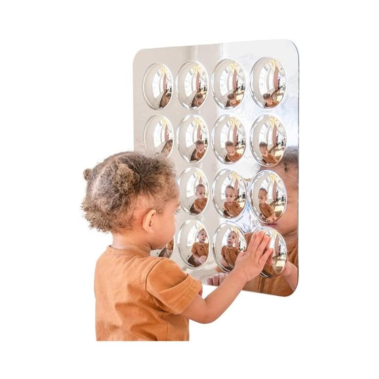 Montessori SPARK & WOW sensorische wandspiegel groot 16 bellen