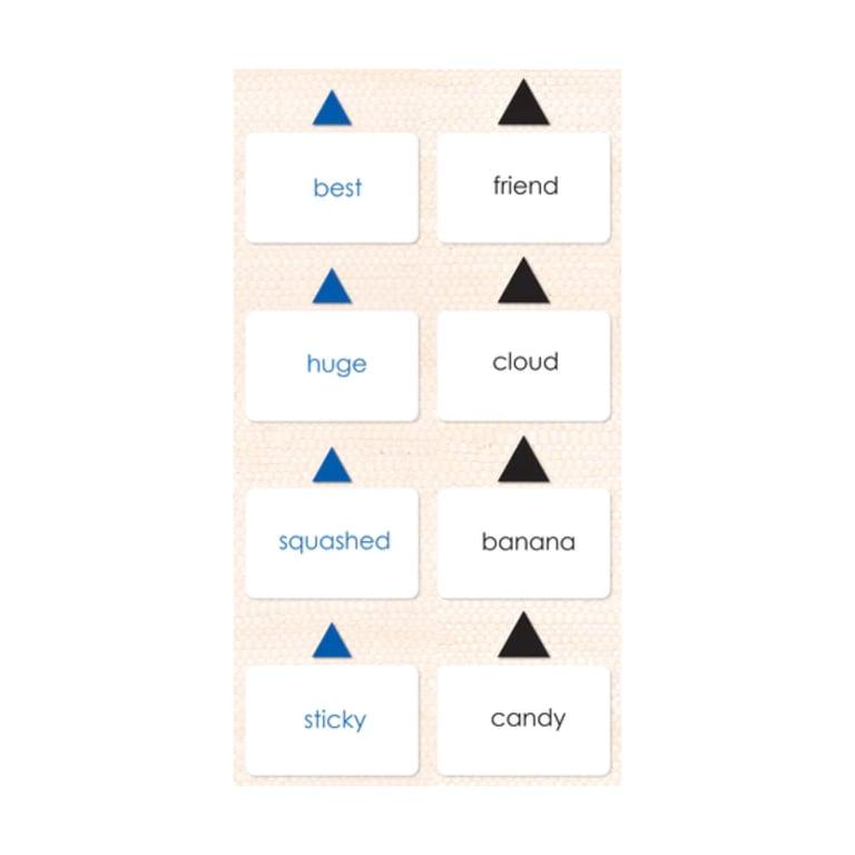 Montessori Maitri Learning Grammatica Stap 3 Bijvoeglijk Naamwoord 2 (Engelstalig)