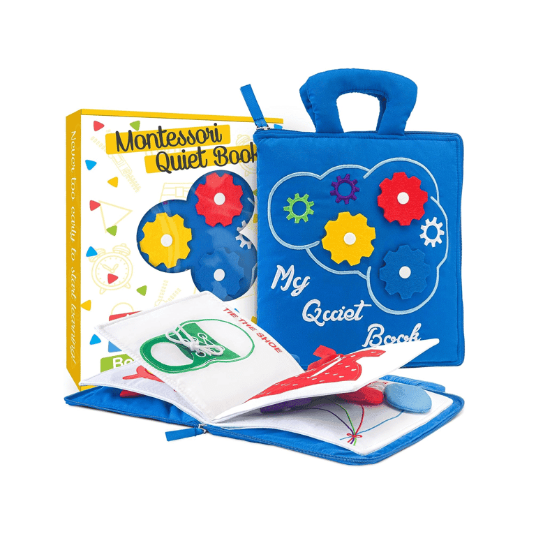 Montessori deMoca Rustgevend Boek Blauw