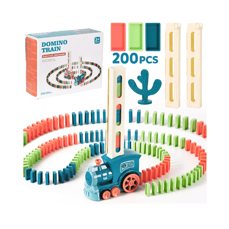 Montessori BAIWER Domino Spel met Trein 200 Stukken