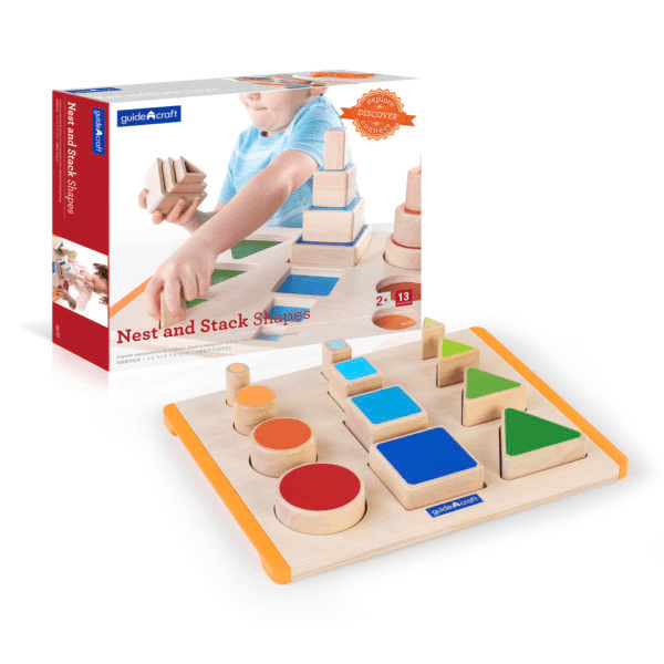 Montessori Guidecraft Nest- en Stapelvormen