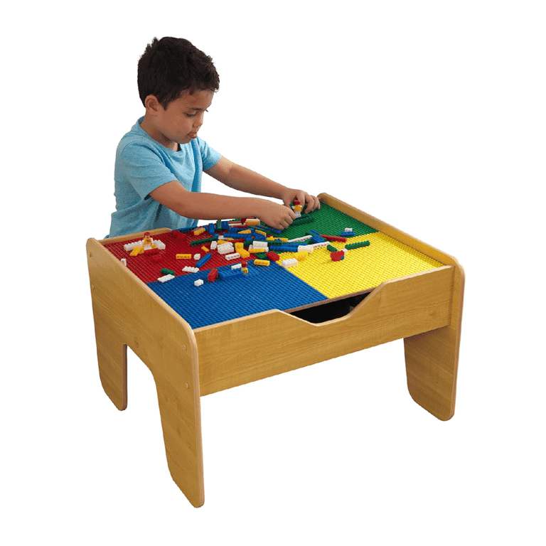 Montessori KidKraft 2-in-1 Omkeerbaar Blad Activiteitentafel Natuurlijk