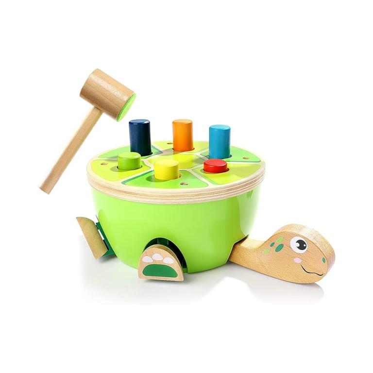 Montessori TOP BRIGHT Houten Schildpad Stamper Spel