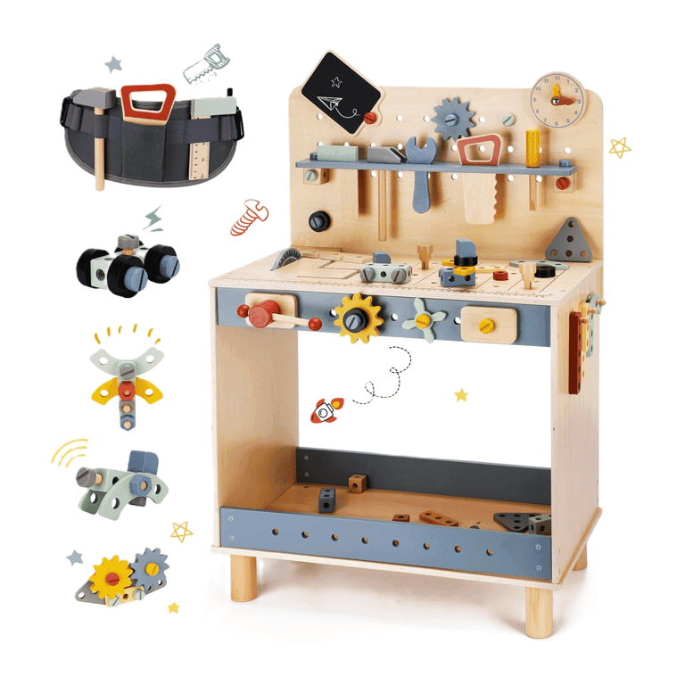 Montessori bpmfkid Deluxe Gereedschap Speelset met Werkbank