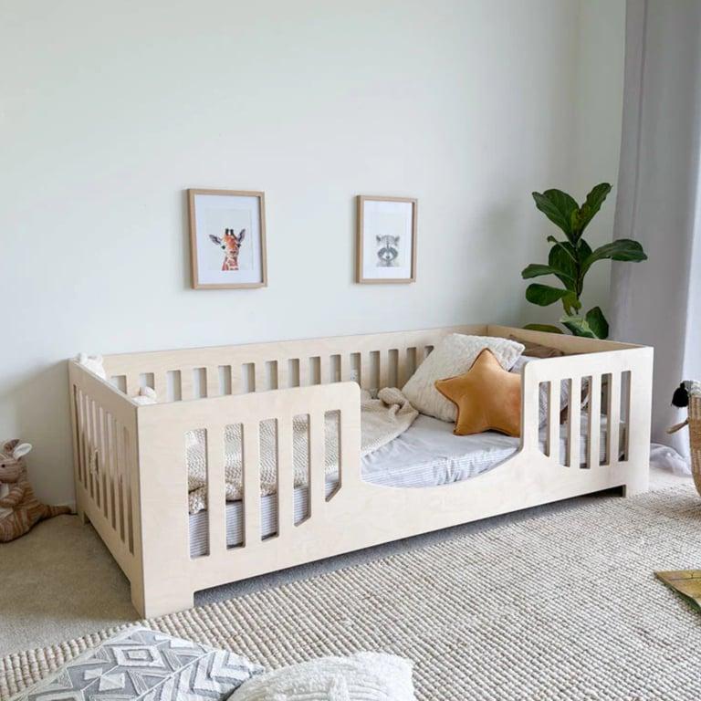 Montessori Magic of Wood Scandi Vloerbed Ply King Single