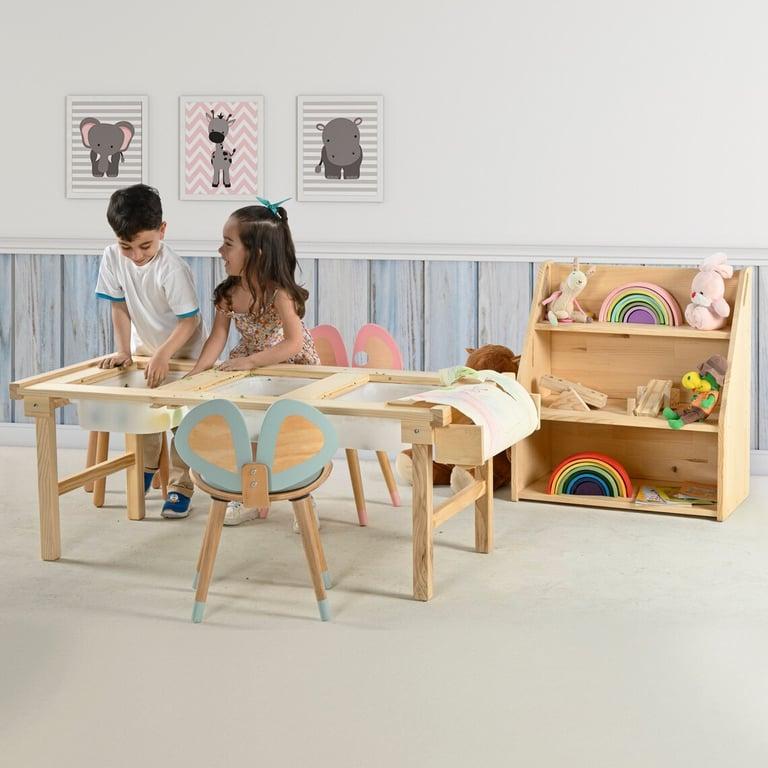 Montessori Woodentoysandclocks Grote Zintuiglijke Tafel Wit