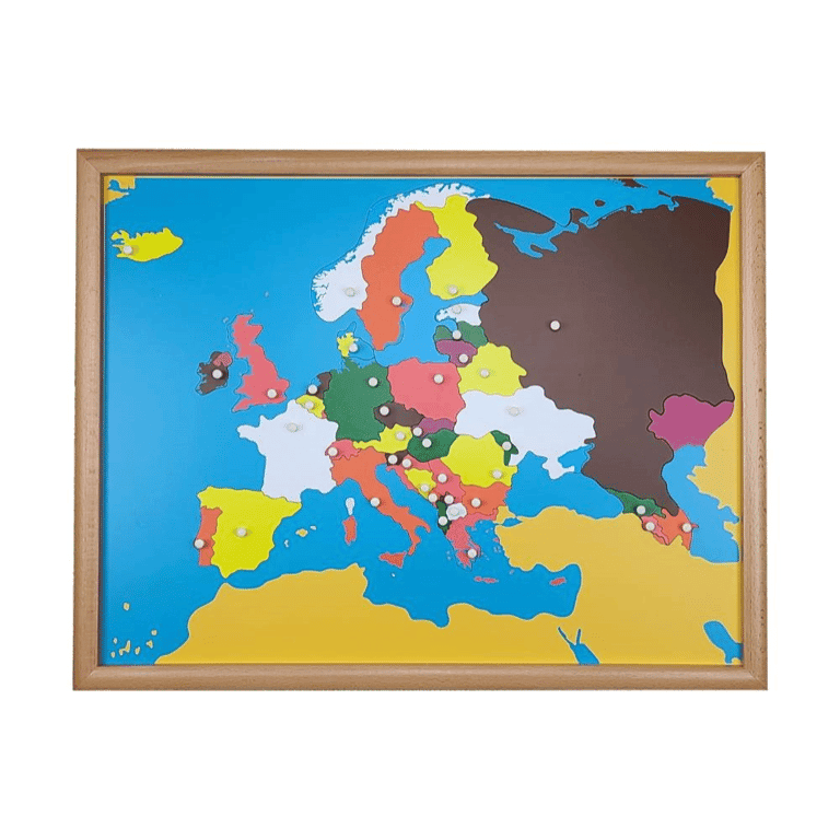 Montessori IFIT Puzzel Wereldkaart van Europa